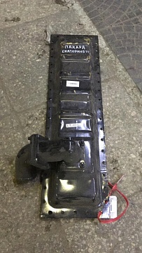 Бак радиатора нижний Т-150, СК-5  150У.13.040 с патрубками