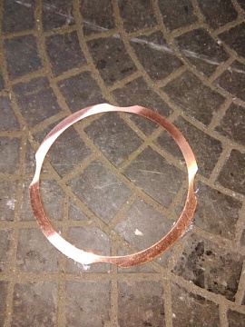 Прокладка гильзы медная Д37-1002023 см. к. 26118