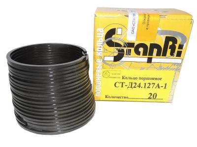 Кольца поршневые ПД-10УД  Д24.127А (ст.) (Стапри) ( м/к-т)