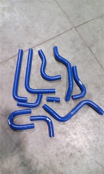 Патрубок отопителя доп. ГАЗель бортовая ЕВРО-3 (силикон) (к-т 10 шт.) (ПромТехПласт ООО)