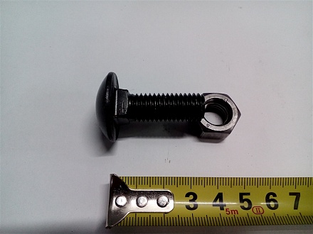 Болт лемешный М12х35 полукр. голов.и квадрат. подгол.. с гайкой (10,9) (Австрия) 501002V