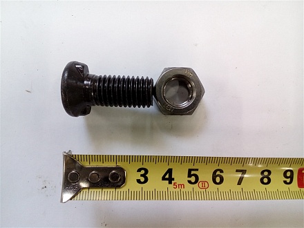 Болт лемешный М14х35 потай. голов. с двумя поясками (8.8) и гайкой (Австрия) 546101V