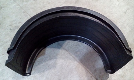 Брызговик зад. кол. ГАЗ-3307-09 (пластик) (круглый) (Нева-Пластик)