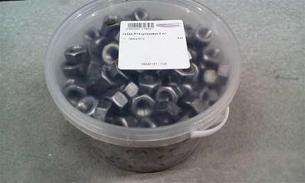 Гайка М12 (упаковка 5 кг)