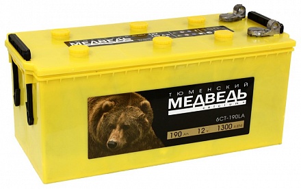 Аккумулятор 6СТ-190АПЗ Медведь (болт)