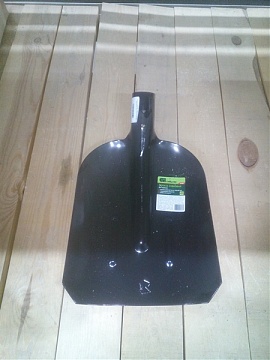 Лопата совковая с ребрами жесткости закаленная, упр. сталь Ст5 (61400/61420)