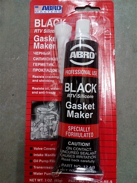 Герметик-прокладка силиконовый черный ABRO 85 гр
