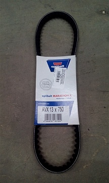 Ремень  750 (AVX13) ГУР ГАЗель бизнес дв. УМЗ-4216 клиновой (зубчатый) (OPTIBELTMARATHON), 3302-AVX13-750