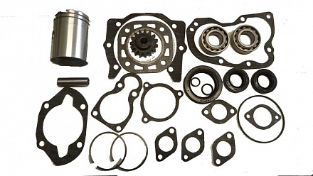 Рем. к-т пускового двигателя ПД-10 (поршень+кольца+палец+подшипнки+сальники+ к/п+к/уп. )(1007)