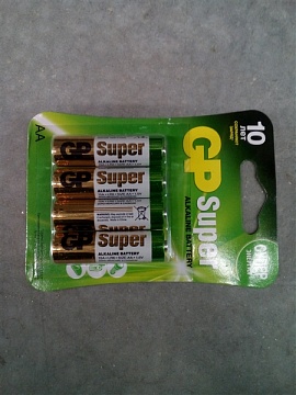 Элемент питания АА GP 15A LR6/316 BL4 (4 шт в уп)