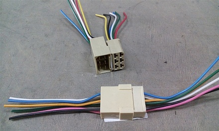 Колодка проводки 6-конт. с проводами (папа+мама) (Россия), КЛ 067