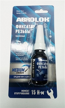 Фиксатор резьбовых соединений синий разборный Abro TL-010-BL