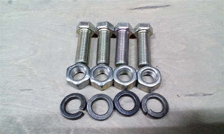 Болт карданный вала ГАЗ-3310 Валдай к перед. фланцу с гайкой (к-т 4 шт) "Оригинал" (в упак. ГАЗ) (ГАЗ), 3310.40-2200800