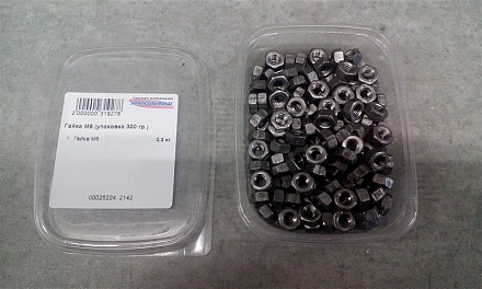 Гайка М6 (упаковка 300 гр.)