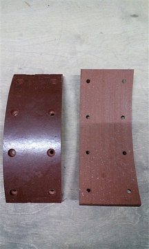 Накладка торм. перед. ГАЗ-3307,09 сверл. (ВАТИ), 51-3502105-1